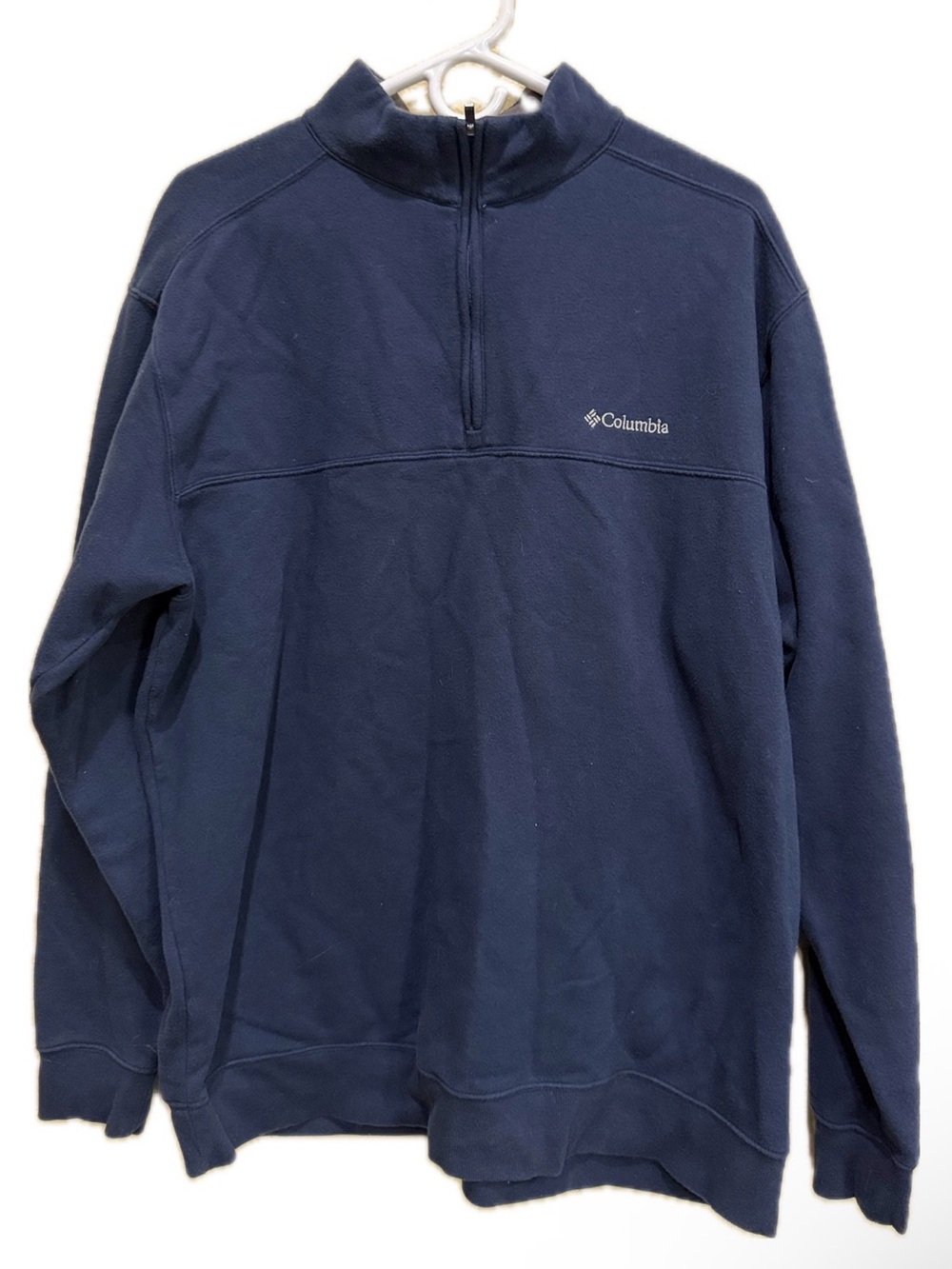 Columbia Men's XL Navy Hart Mountain II Half Zip Pullover AM6771